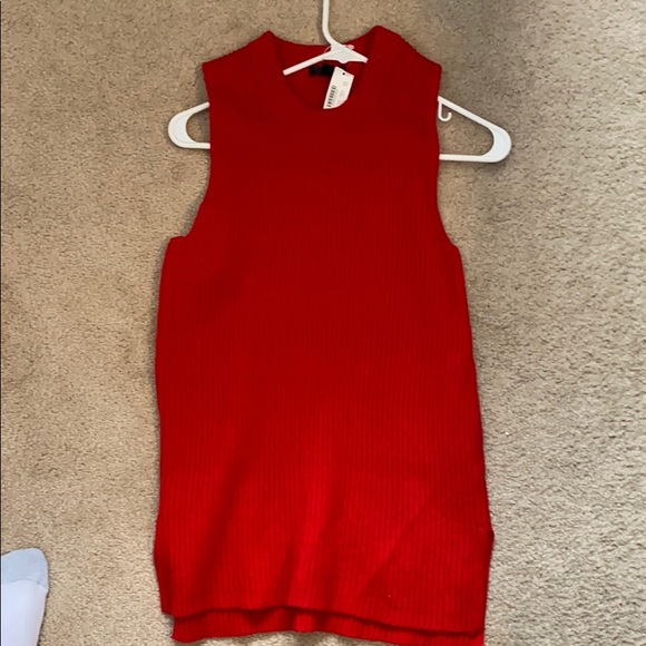 J. Crew sleeveless red sweater - Picture 1 of 4